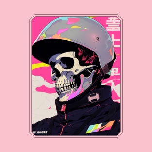 Skull Racer Pinky T-Shirt