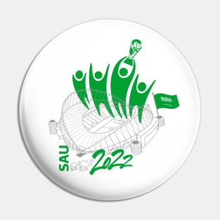 Saudi Arabia World Cup Soccer 2022 Pin