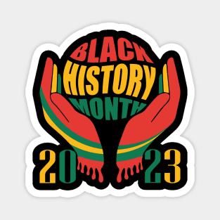 HAND BLACK HISTORY MONTH 2023 Magnet