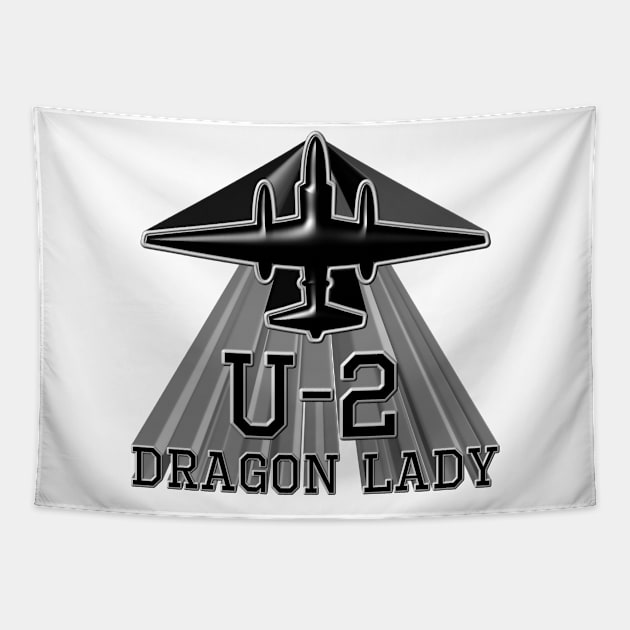 U-2 Spy Plane Tapestry by DrewskiDesignz