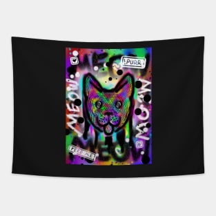 Spray Paint Cat V2 Tapestry