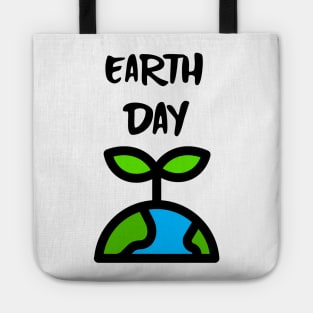 EARTH Day Celebration Save Our Planet Black Tote