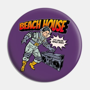 Beach House Space Song Retro Pin