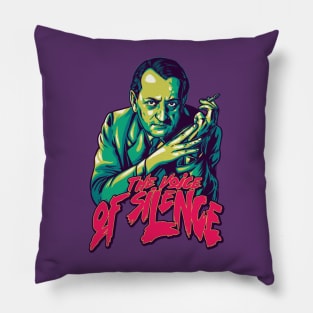 the Voice of Silence pop art Pillow