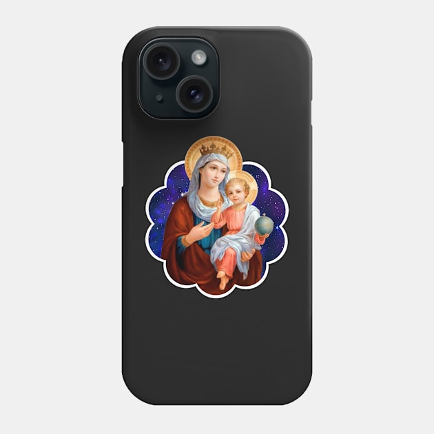 Mary Our Lady of Perpetual Phone Case by Designchristian