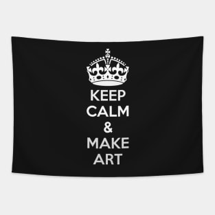 Keep Calm & Make Art Tapestry