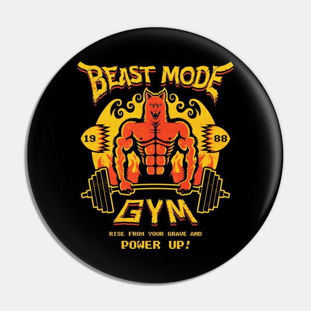 Beast Mode Gym Pin by Stationjack