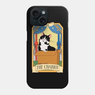 the chariot Funny Cat tarot card Phone Case