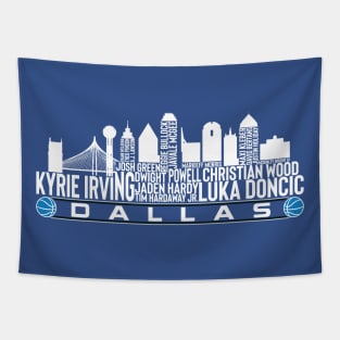 Dallas Basketball Team 23 Player Roster, Dallas City Skyline Tapestry