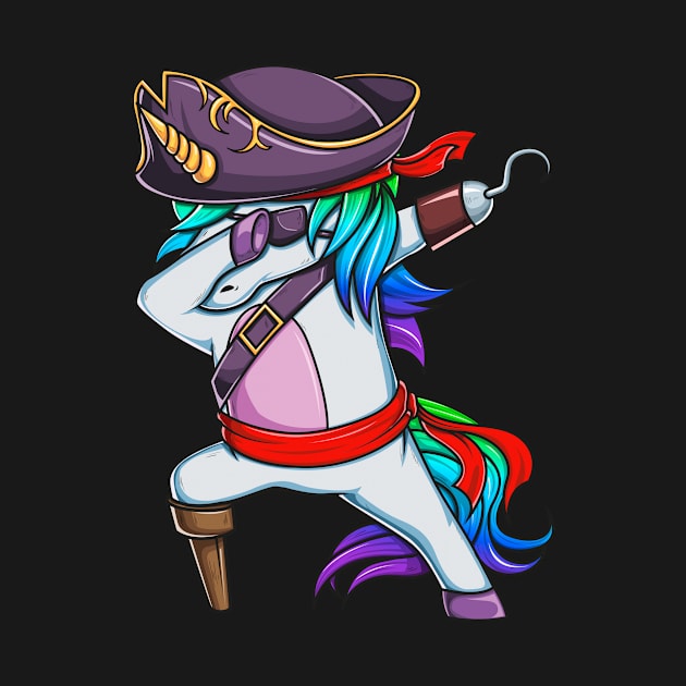 Halloween Unicorn Pirate Gift Costume Funny T-Shirt by Dr_Squirrel