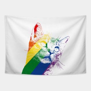 Rainbow Cat Tapestry