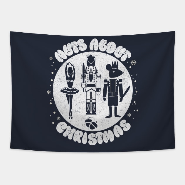 Nuts About Christmas: A Nutcracker Ballet Extravaganza Tapestry by DesignByJeff