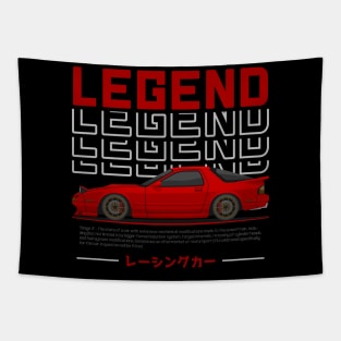 Midnight Racer Red FC3S RX7 JDM Tapestry