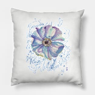 BLUE ANEMONE Pillow