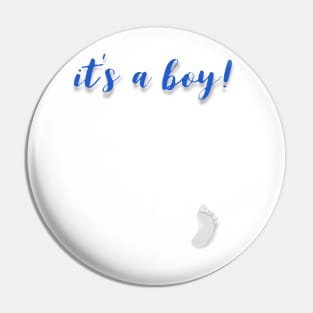 Baby foot print white Pin