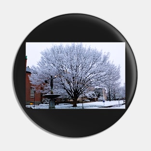 Snowy tree Pin