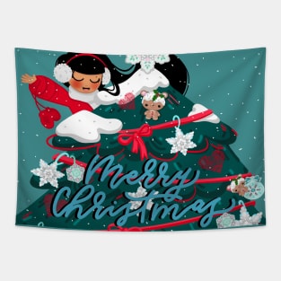 MERRY CHRISTMAS FOR CHILD Tapestry