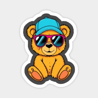 Cute teddy Streetwear art Magnet