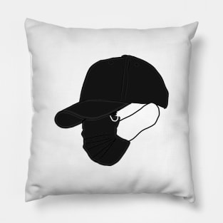 mask and hat combo Pillow