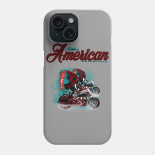 Native American Motorcycle Design by MotorManiac Phone Case