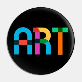 Artsy Art Style Colourful Design Pin