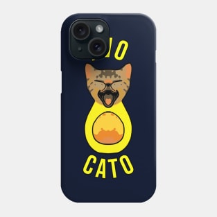 Funny Cat Avocado Phone Case