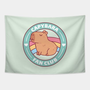 Cute Capybara Fan Club Tapestry