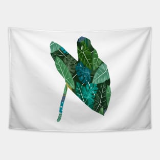 Elephant Ears and Monstera Tapestry
