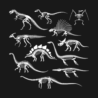 Dinosaurs skeletons set T-Shirt