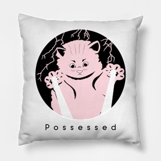 Possessed Cat Lover Pillow