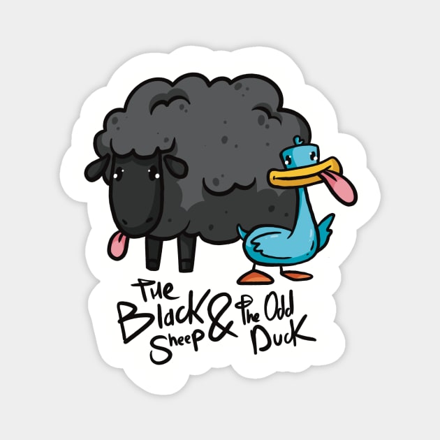 The Black Sheep & the Odd Duck Magnet by aGoM