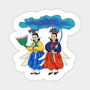 Minhwa: Taoist Fairy Sisters A-2 Type Magnet