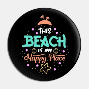 This Beach is my happy place Pin