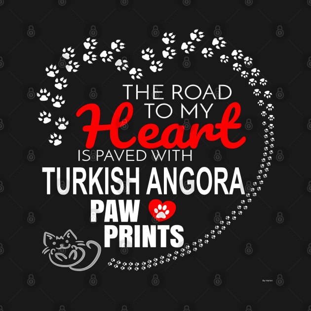 My Turkish Angora Paw Prints - Gift For Turkish Angora Parent by HarrietsDogGifts