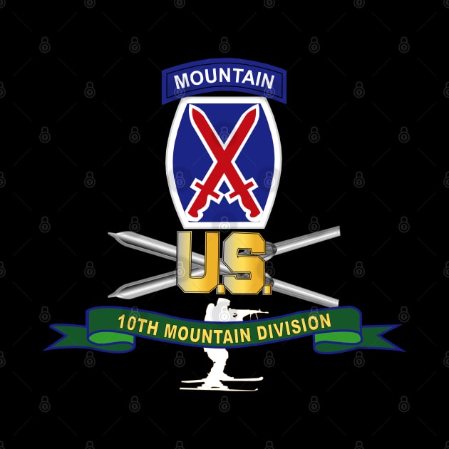 10th Mountain Division - SSI w Ski Branch - Ribbon X 300 by twix123844