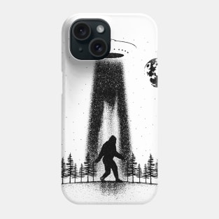 Sasquatch Ufo Silhouette Phone Case