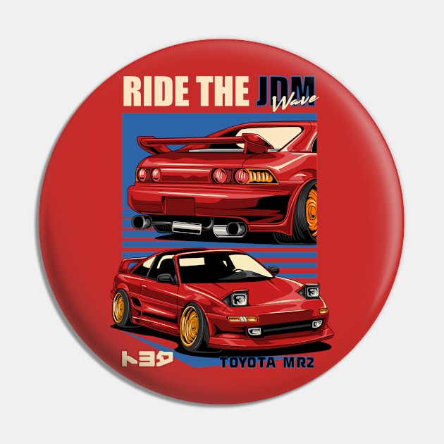 MR2 Ride The JDM Wave Pin by Harrisaputra