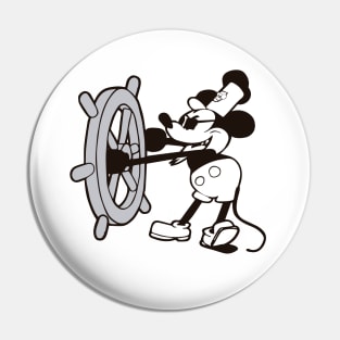 Evil Steamboat Willie Pin