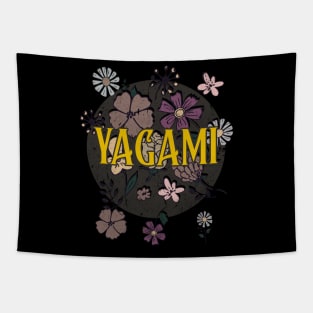 Aesthetic Proud Name Yagami Flowers Anime Retro Styles Tapestry