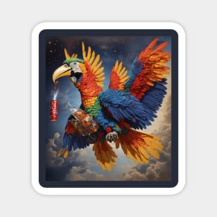 Macaw Crazy Magnet