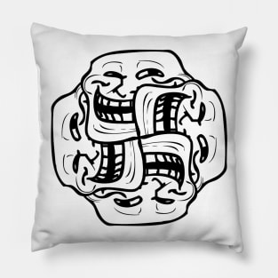Trollface mandala Pillow