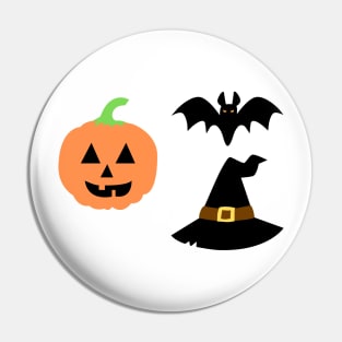 yellow pumpkin black hat design Pin