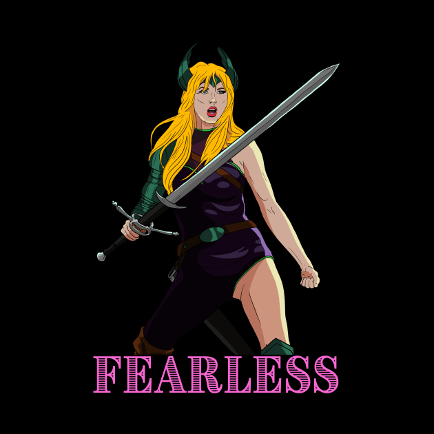 Fearless Warrior (Vector Image) by NikSwiftDraws