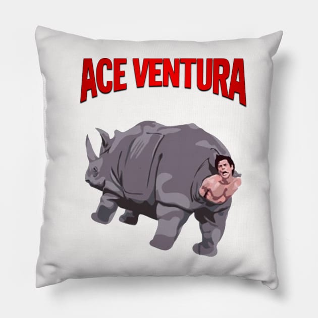 Ace Ventura Rhino Pillow by wsyiva