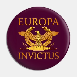 Europa Invictus - Gold Eagle on Purple Pin