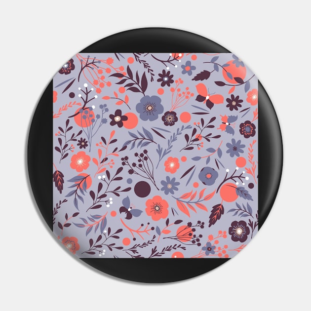 summer meadow | coral and violet Pin by colorofmagic