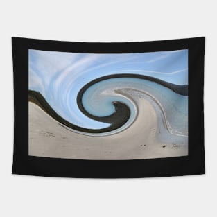 Distorted Tasmanian landscape Tapestry