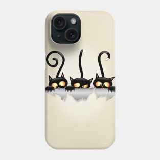 Cats Naughty and Playful Cartoon Characters Phone Case