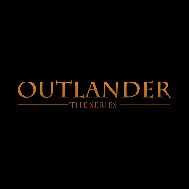 Outlander The Series Golden Text Logo by devanpm