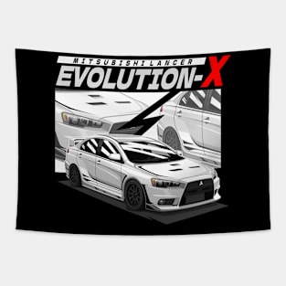 MITSUBISHI LANCER EVOLUTION-X (WHITE) Tapestry